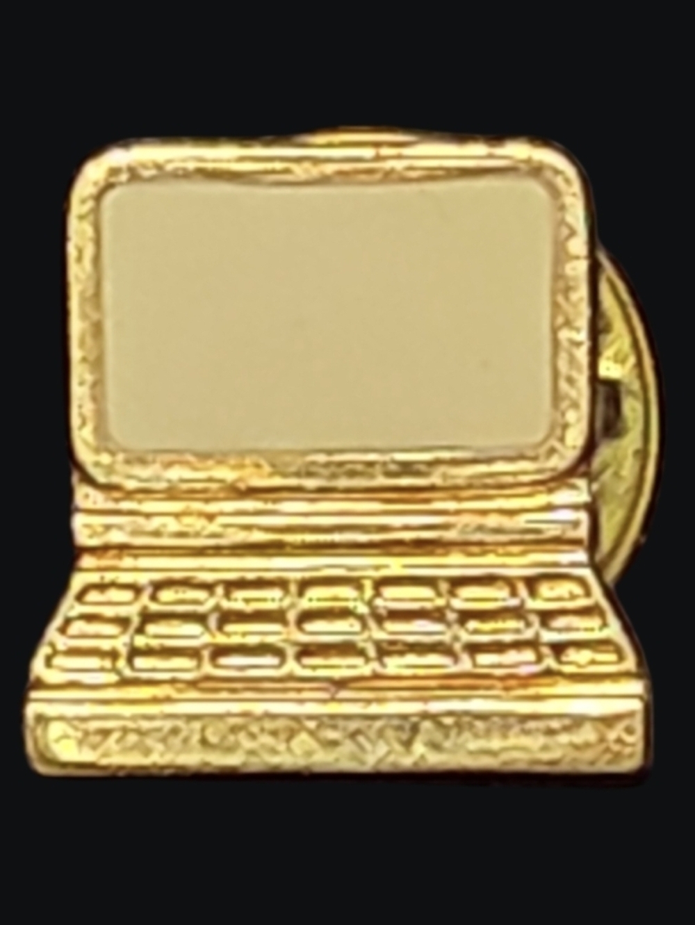 Vintage Webelos Gold-Tone Computer Enamel Tack Lapel Pin